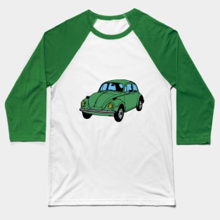 Green Car Baseball T-Shirt